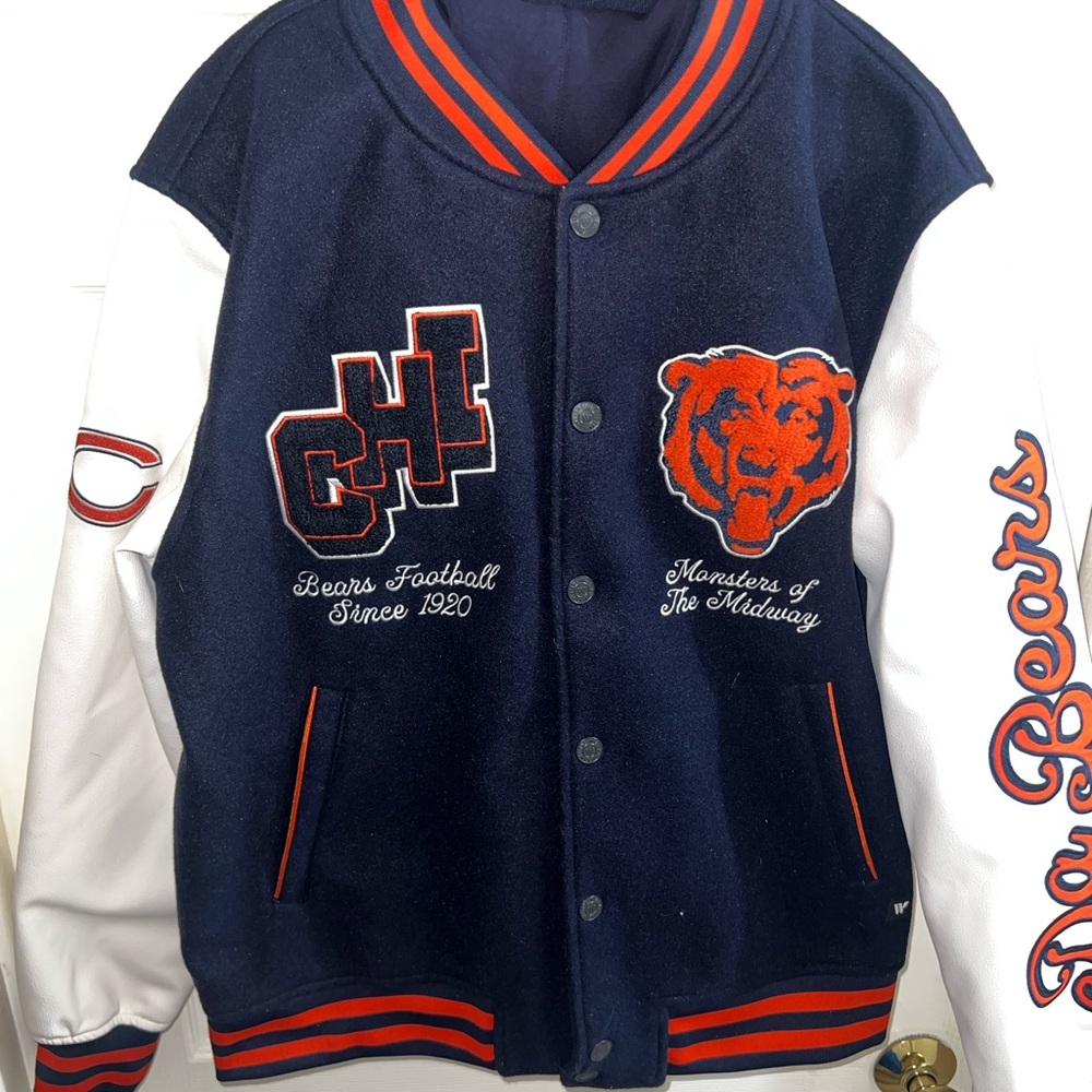 Chicago Bears Monsters of the Midway Varsity Jacket Ladies Size M